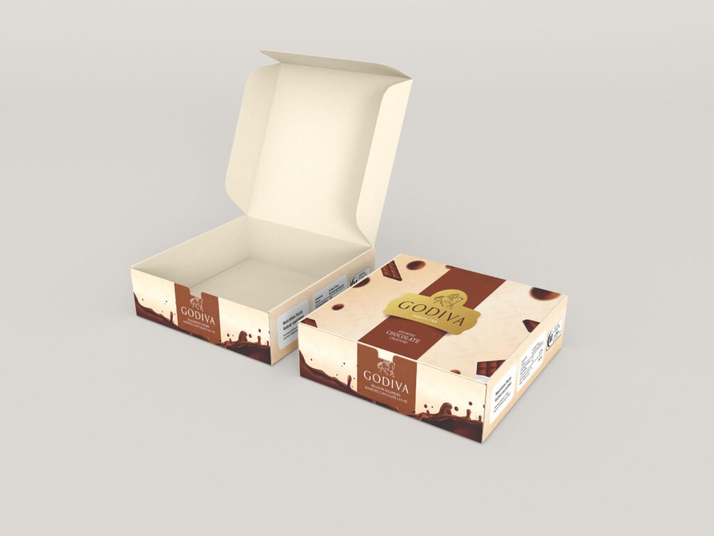 Chocolate box packaging design by PixPulse Studio