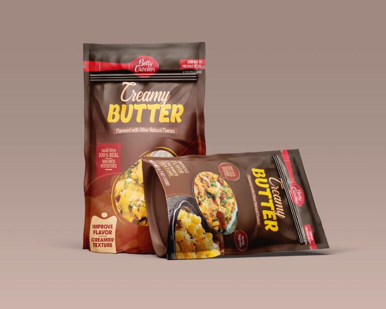 Nut butter label packaging design by PixPulse Studio