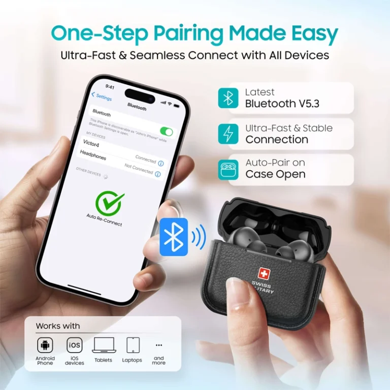 Amazon listing image design — earbuds hero