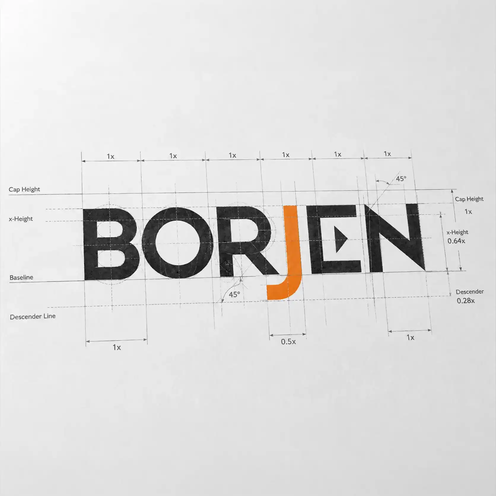 Logo grid and brand mark variations