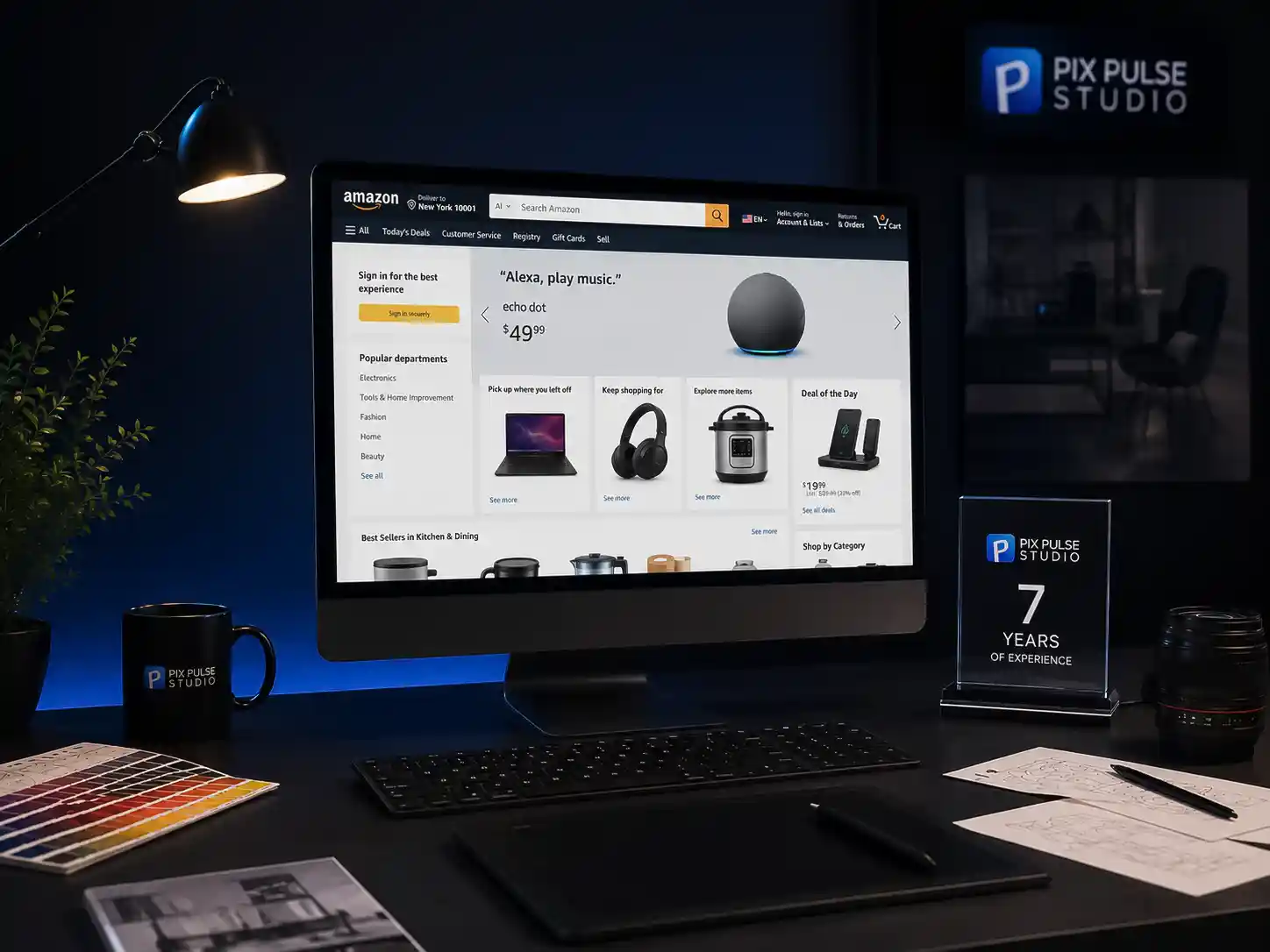 PixPulse Studio listing design work in progress